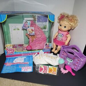 Baby Alive All Dressed Up N Ready To Go Doll Used With Box Great Condition Read